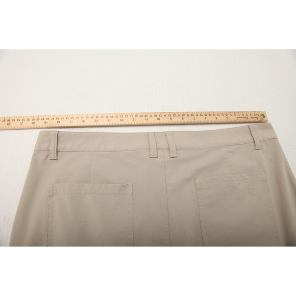 FootJoy Pants Mens 38x30 Beige Performance Golf Stretch Polyester Chino - Picture 10 of 16